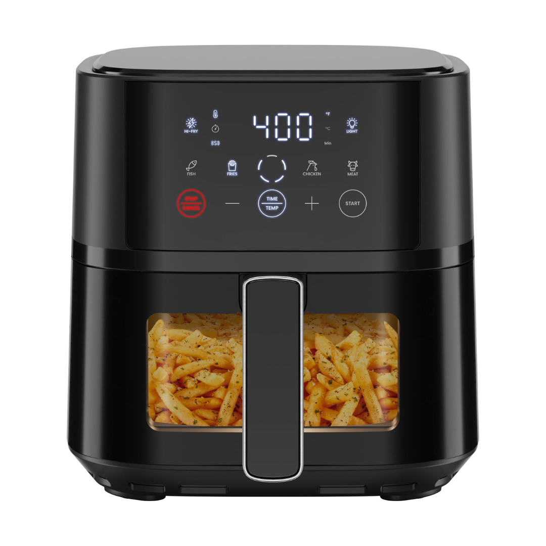Compact 4QT Air Fryer with Hi-Fry Technology & Touchscreen Controls