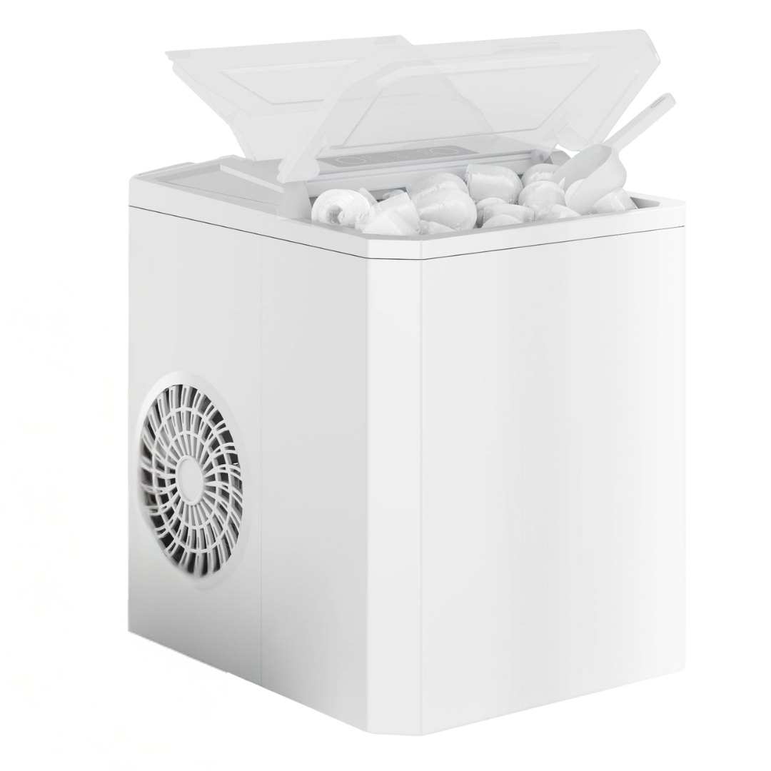 Countertop Ice Maker with Two Cube Sizes and 26.5 lb Daily Capacity