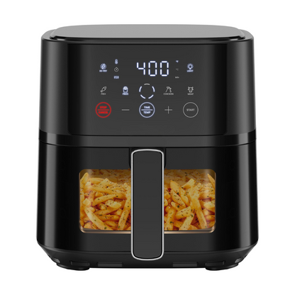 Compact 4QT Air Fryer with Hi-Fry Technology & Touchscreen Controls