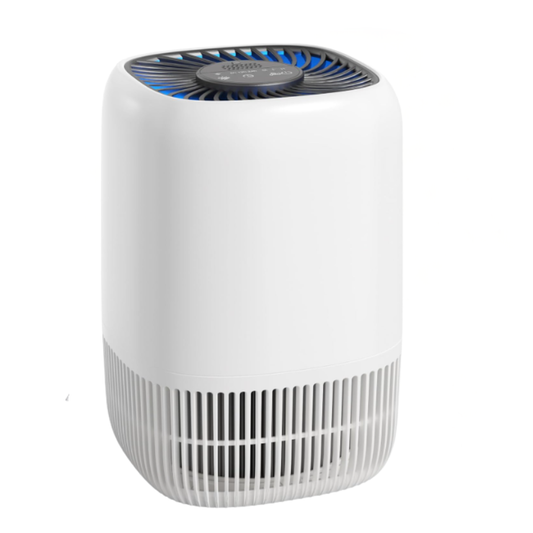 Compact Air Purifier with 360° Air Intake Touch Control and Aroma Tray