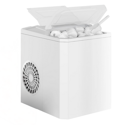Countertop Ice Maker with Two Cube Sizes and 26.5 lb Daily Capacity