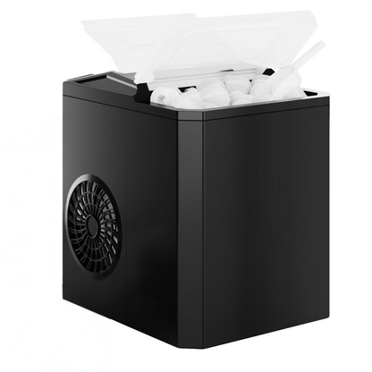 Countertop Ice Maker with Two Cube Sizes and 26.5 lb Daily Capacity