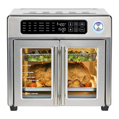 Extra Large French Door Air Fryer Toaster Oven Combo