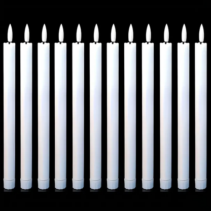 Flameless Electronic Candles - 12pack
