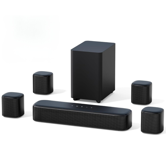 Home Theater Speaker System with 7.1 Virtual Surround Sound and Subwoofer