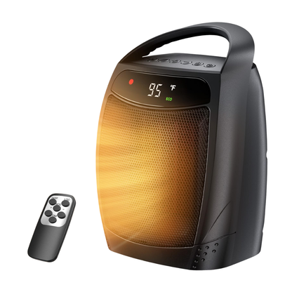 Portable Ceramic Space Heater with Thermostat Fan and Auto Shut Off