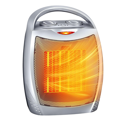 Portable Ceramic Space Heater with Thermostat Fan and Auto Shut Off