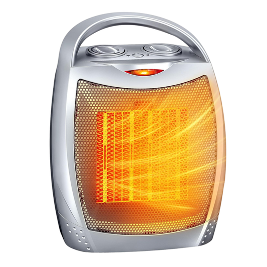 Portable Ceramic Space Heater with Thermostat Fan and Auto Shut Off