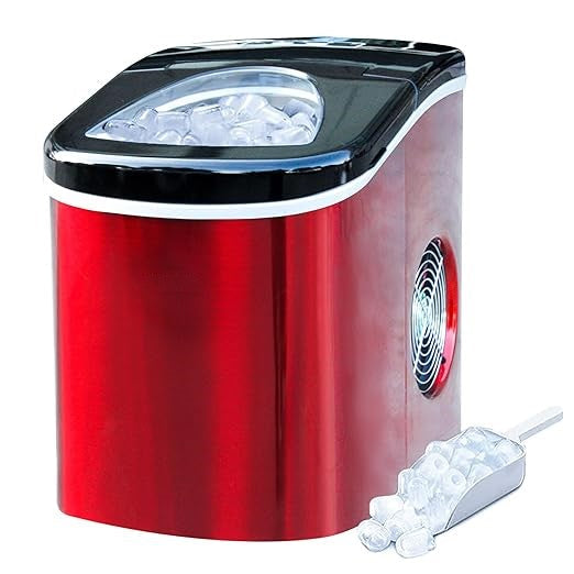 Portable Countertop Ice Maker with 26 lb Daily Capacity and Viewing Window