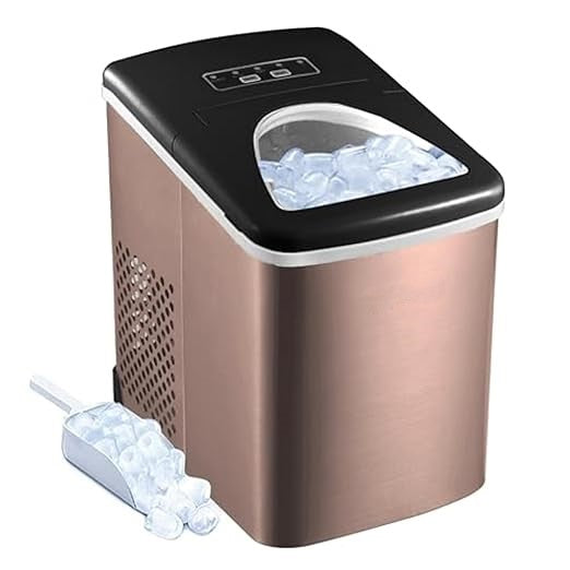 Portable Countertop Ice Maker with 26 lb Daily Capacity and Viewing Window