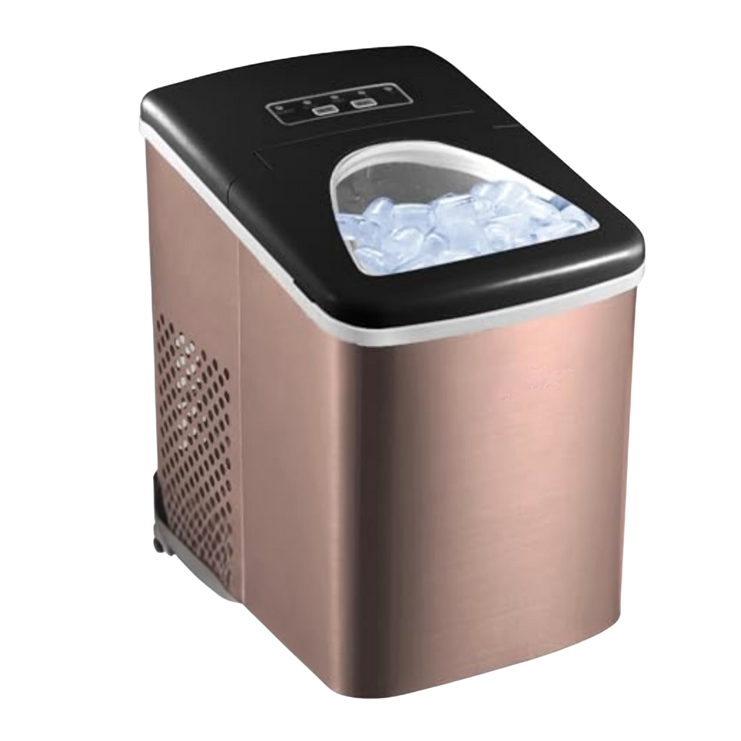 Stainless Steel Countertop Ice Maker with LED Display and 26 lb Daily Capacity