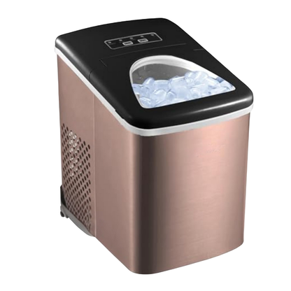 Stainless Steel Countertop Ice Maker with LED Display and 26 lb Daily Capacity