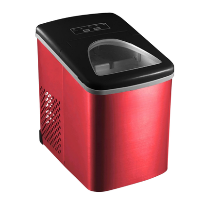 Stainless Steel Countertop Ice Maker with LED Display and 26 lb Daily Capacity